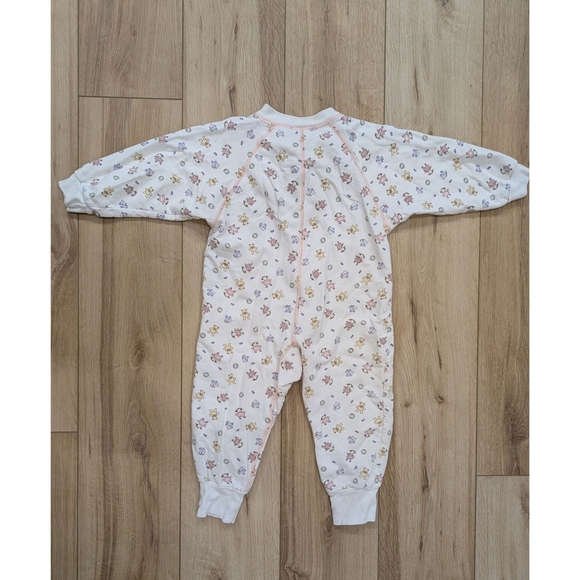 Vintage Cotton Teddy Bear Girl's Toddler Sleeper - Picture 2 of 8